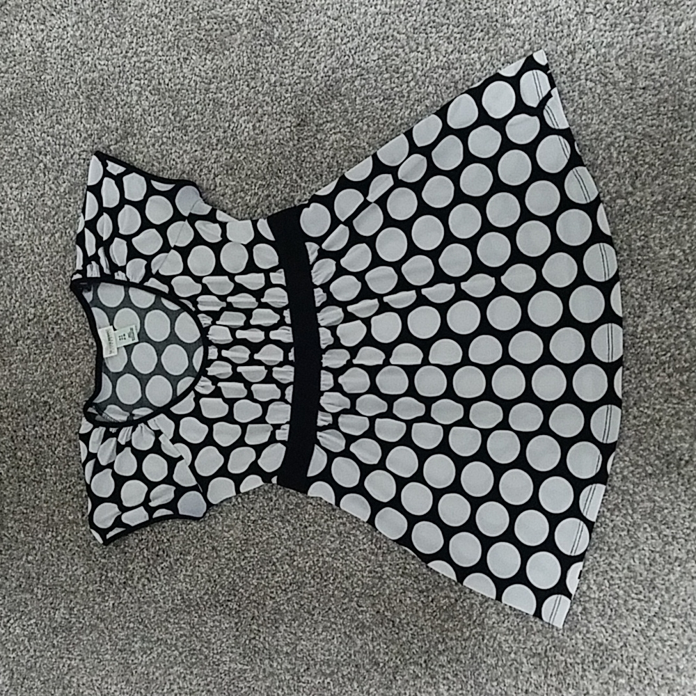Tie Waist Polka Dot Top